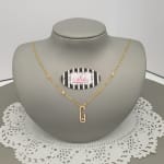 C-Shape Pendant Necklace view 2