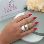 Brushed Cupped Ring view 2