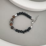 Single Black/Brown Mixed Bracelet view 1