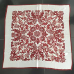 Floral Ornate 100% Silk Scarf view 2
