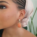Coral Gild Earrings view 1