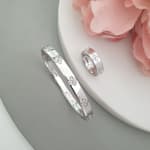 2Piece Floral Bangle & Ring Set view 4