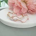 3Tone Crystal Wave Bangle view 2