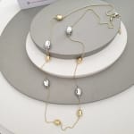 Silver Gold Mix Harmony Necklace view 2