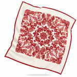 Floral Ornate 100% Silk Scarf view 3