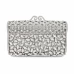 Silver Square Crystal Clutch view 2