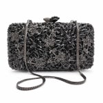 Black Rhinestone Clutch view 6