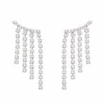 Stone Tassle Earrings view 2