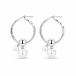 Pearl Loop Earrings view 5