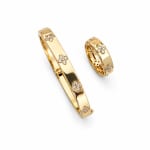 2Piece Floral Bangle & Ring Set view 5