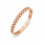 Stainless Steel Grid Bangle view 5