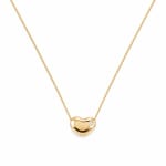 Gold-Tone Bean Pave Necklace view 3