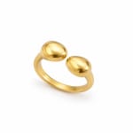 Gold U-Shape Ring view 2