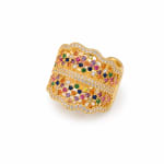 Multi Stone Gold Ring view 3