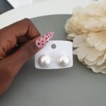 Éclat Pearl Big Studs view 3