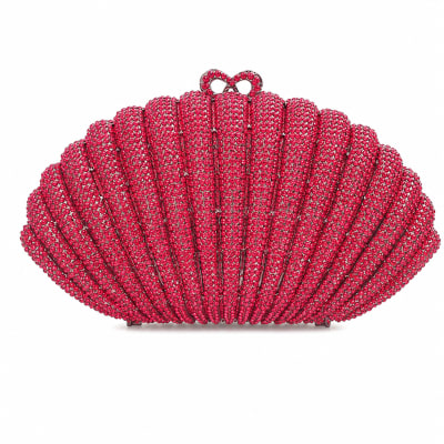 Shell Crystal Clutch