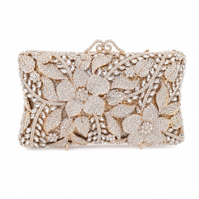 Gold Crystal Clutch