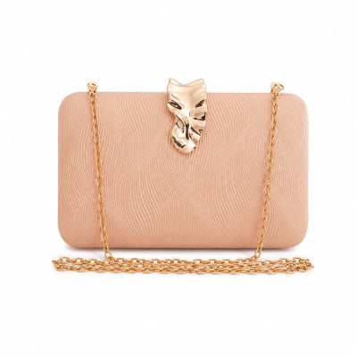 Feather Clasp Clutch