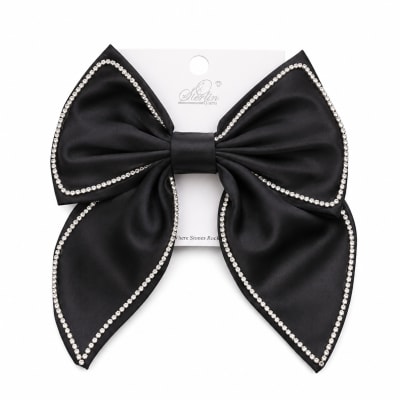 Blinged Bow Hair Clip