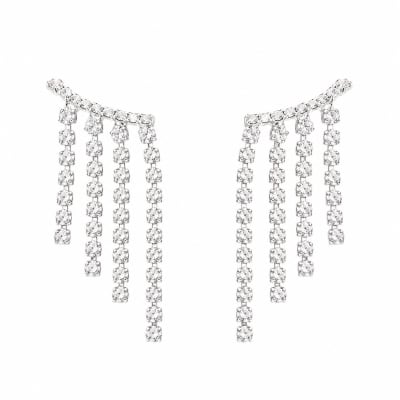 Stone Tassle Earrings