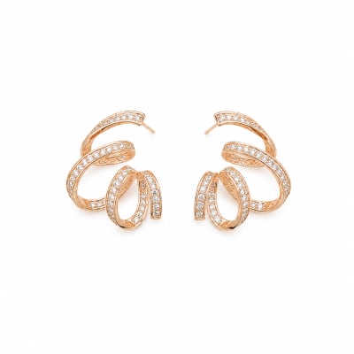 Stone Spiral Earring
