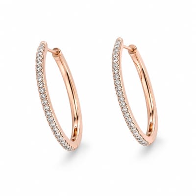 Stone Loop Earrings