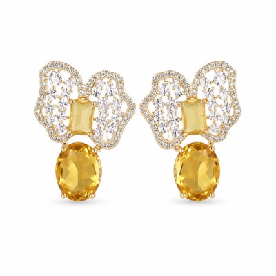Winged Stone Earrings