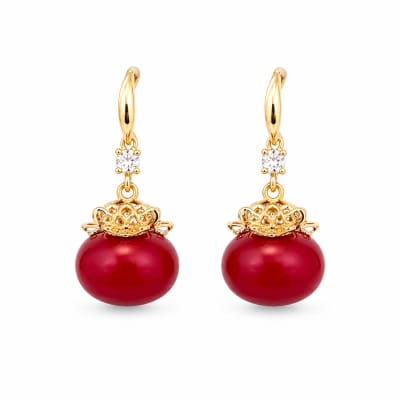 Cherry Drop Earring