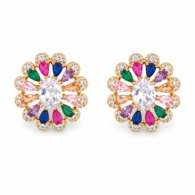 Multi-Colour Bloom Earrings