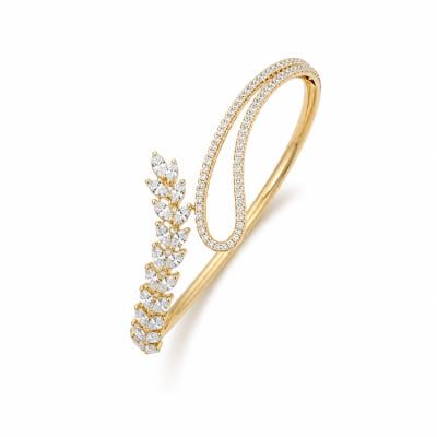 Crystal Vine Cuff Bangle