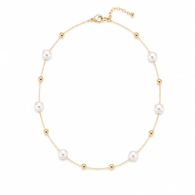 Golden Seed Petal Necklace