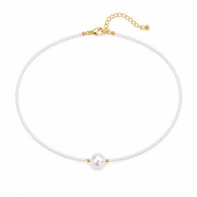 Golden Pearl Necklace