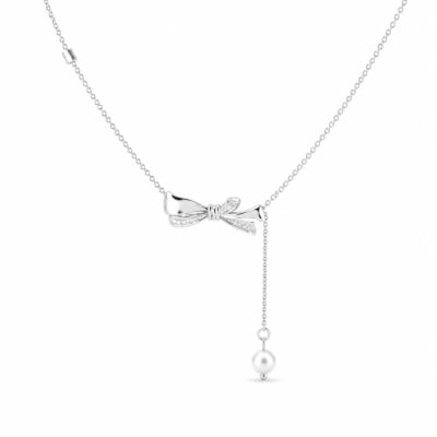 Silver Drop Necklace