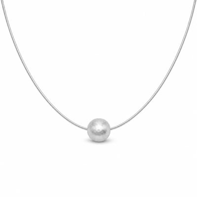 Silver Ball Necklace