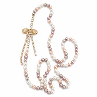Shell pearl Bow Necklace