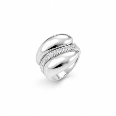 Crystal Laced Cup Rings