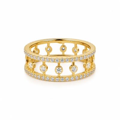 Zirconia Circle Ring