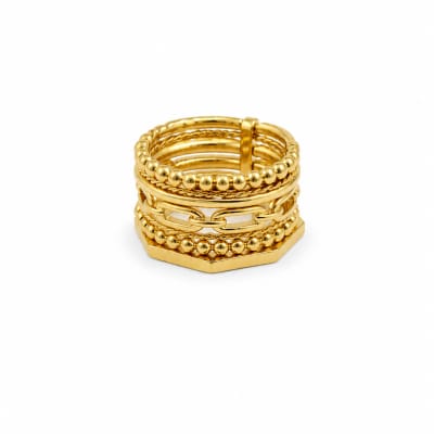 Five Piece Gold Ring