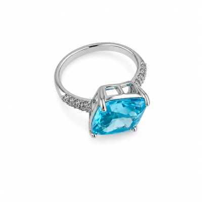 Stone Square Ring