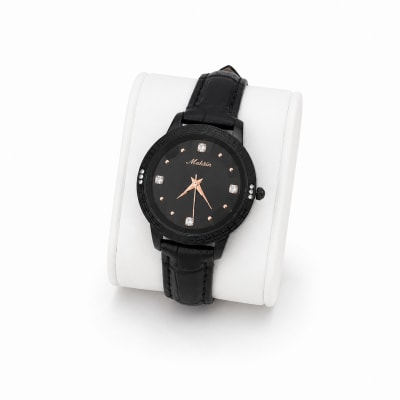 All Black Strap Watch