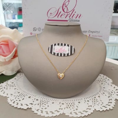 Stone Heart Necklace