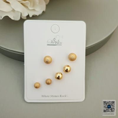 Gold Stud Earring