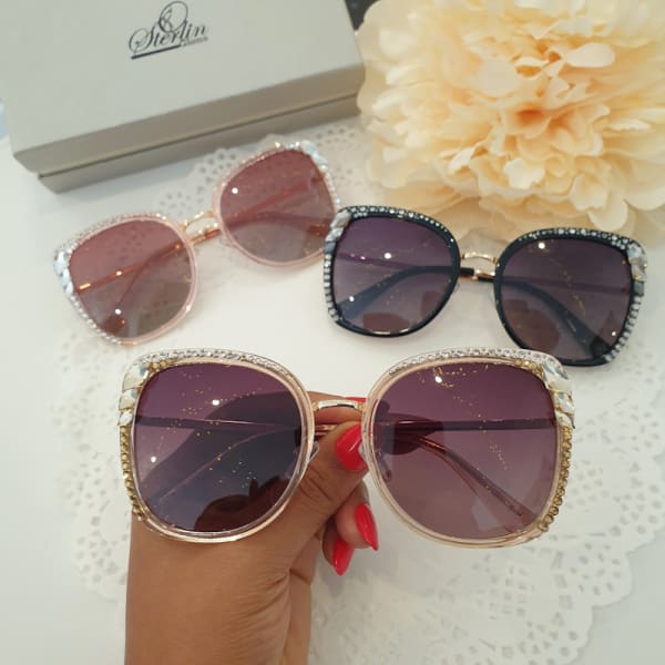 Crystal Frame Sunglasses