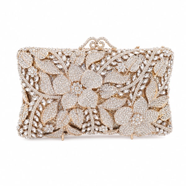 Gold Crystal Clutch
