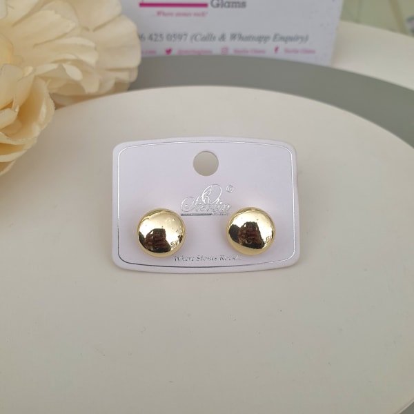 Gold Dome Earrings