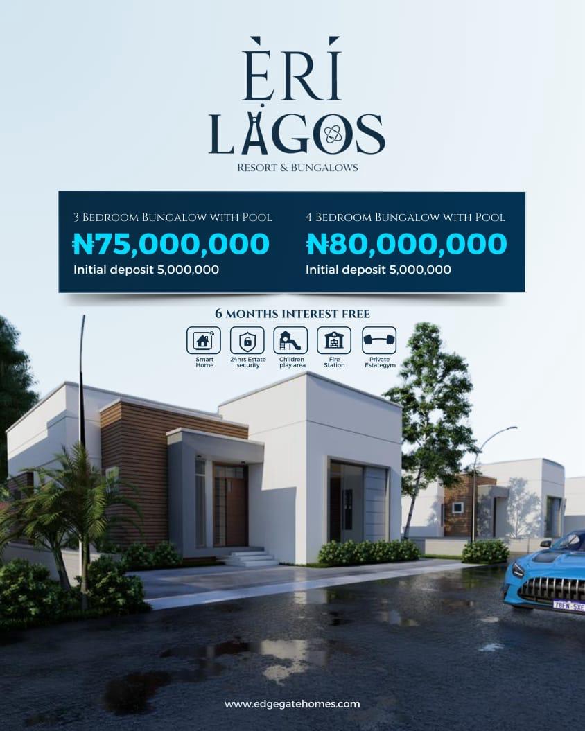 Ẹ̀RÍ Lagos Bungalows & Resort Estate — Premium Fully-Detached Bungalows, Eleranigbe, Ibeju-Lekki, Lagos