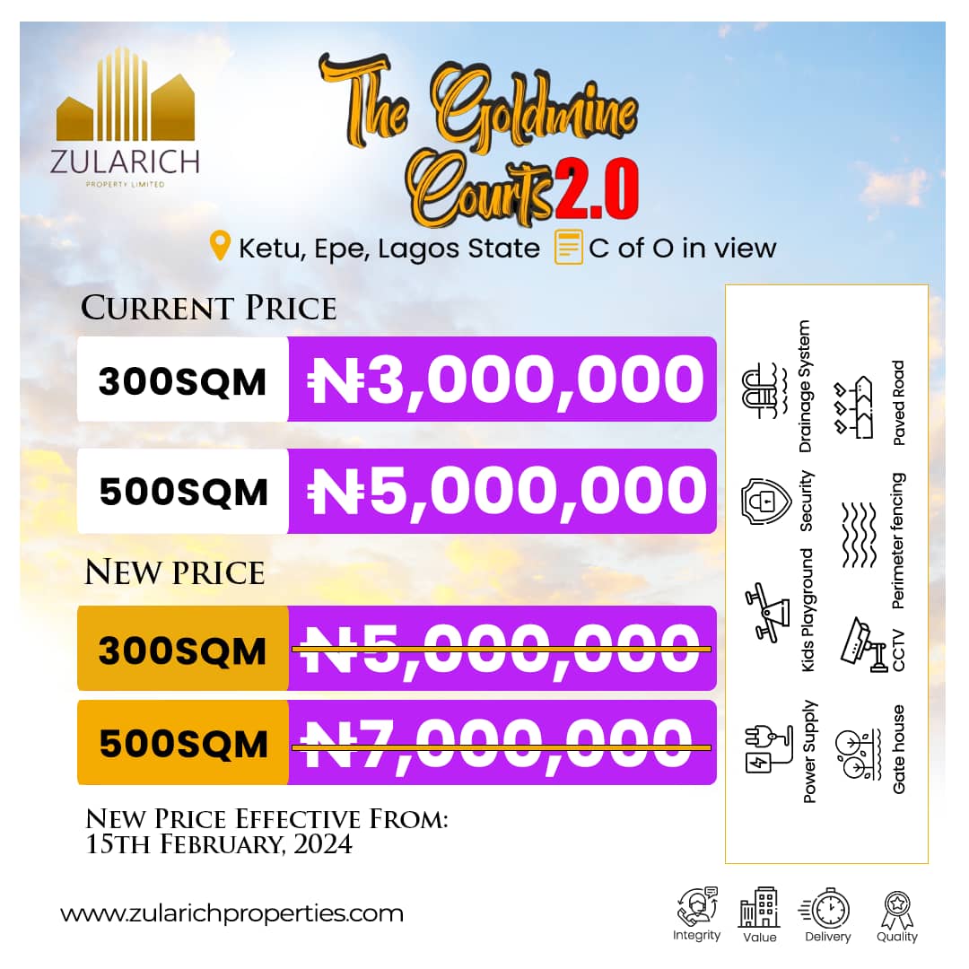 Land For Sale In The Goldmine Court 2.0, Epe, Lagos