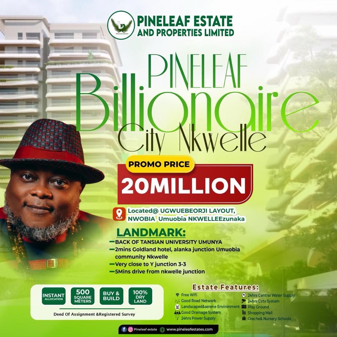 Obodo Oma Pineleaf Estate – Bungalows & Duplexes in Isiagu, Awka