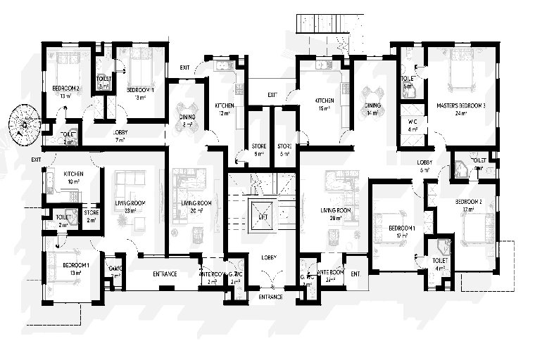 1 BEDROOM APARTMENT - image 2