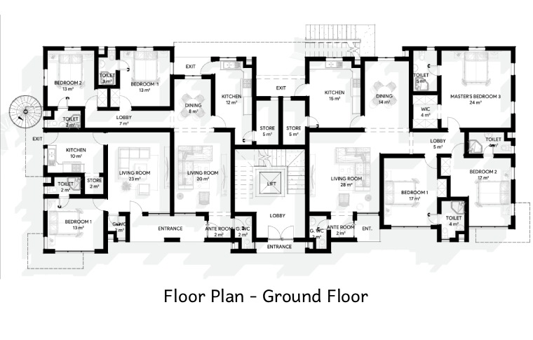 MSHEL HORIZON ESTATE, 1 BEDROOM APARTMENT GROUND FLOOR - image 3